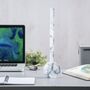 Octagon One Desk Lamp White Marble, thumbnail 7 of 7