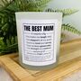 Personalised Mothers Day Best Mum Candle, thumbnail 2 of 12