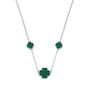 Shamrock Four Leaf Clover Sterling Silver Necklace, thumbnail 1 of 3