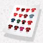 Bournemouth Classic Retro Football Kits Team Print, thumbnail 3 of 4