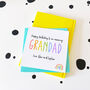 Personalised Rainbow Birthday Card For Grandad, thumbnail 1 of 1