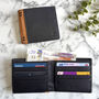 Men's Slim Black Leather Wallet, thumbnail 1 of 3