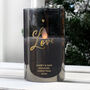 Personalised Love Smoked Glass LED Candle, thumbnail 3 of 5