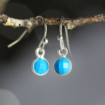Turquoise December Birthstone Earrings | Gold Or Silver, 2 of 6