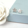 Personalised Sterling Silver Initial Star Earrings, thumbnail 12 of 12