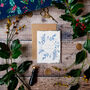 Delft Winter Cotton Rag Christmas Cards, thumbnail 2 of 4
