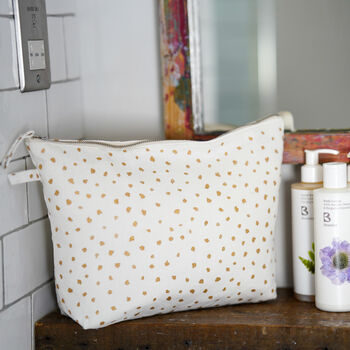 Mirage Dot Recycled Cotton Wash Bag, 2 of 4