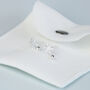 Sterling Silver Snowflake Dangle Stud Earrings, thumbnail 5 of 6