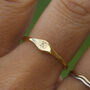 Personalised Initial Signet Ring Custom Engraving, thumbnail 2 of 6