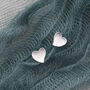 Gift Bag Sterling Silver Heart Thank You Earrings, thumbnail 2 of 4