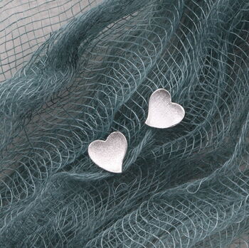 Gift Bag Sterling Silver Heart Thank You Earrings, 2 of 4