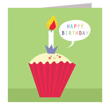 Happy Birthday Cupcake Card, 2 of 4