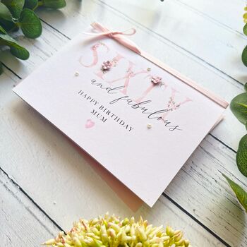 60 And Fabulous Handmade Birthday Card, 2 of 5