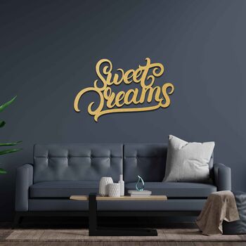 Sweet Dreams Art Sign Wooden Wall Decor, 7 of 9