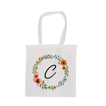 Personalised Autumn Wreath Tote Bag, 4 of 6