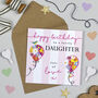Blooming Balloon Daughter Birthday Card, thumbnail 1 of 2