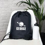 Personalised Kids Space Planet Drawstring Bag, thumbnail 3 of 5