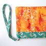 Vibrant Wristlet Clutch Bag With Mobile Phone Slot, thumbnail 4 of 9