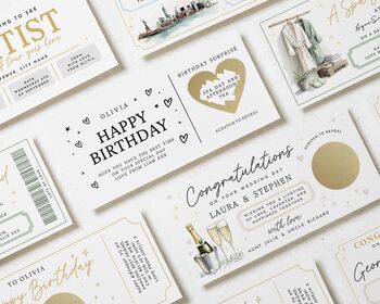 Simple Happy Birthday Scratch Voucher, 4 of 4