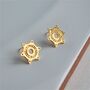 Sun Stud Earrings, thumbnail 4 of 7