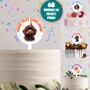 Personalised Dog Party Hat Cake Topper, thumbnail 1 of 12