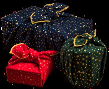 Christmas Reusable Fabric Furoshiki Gift Wrap, 8 of 10