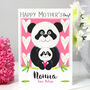 Personalised Panda Nan Mother's Day Card, thumbnail 3 of 7
