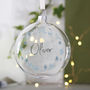 Personalised Christmas Flat Glass Bauble, thumbnail 2 of 7