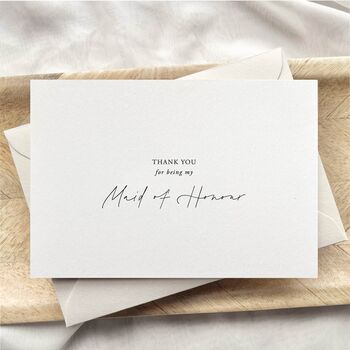 Thank You For Being My.. Wedding Card, 3 of 4