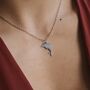 Silver Dolphin Pendant Necklace Gift, thumbnail 3 of 7