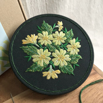 Primrose Floral Embroidery Kit, 2 of 6