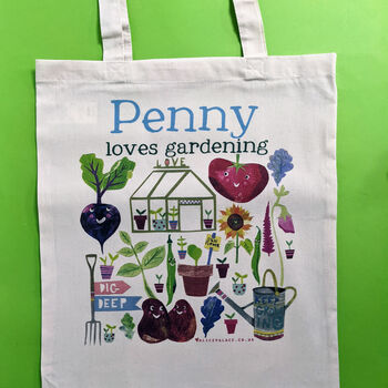 Personalised Love Gardening Bag, 10 of 12