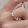 Small Pearl Gold Ring, thumbnail 1 of 3