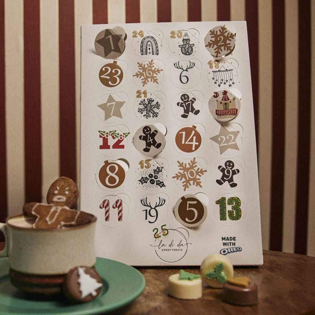 Belgian Chocolate Coated Oreo Advent Calendar, 1 of 12