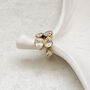 Teardrop Diamond Crossover Ring, thumbnail 4 of 8