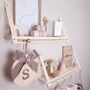 Nursery Name Letter Blocks, Baby Girl Nursery Decor Dusty Pink, thumbnail 4 of 9