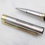 Personalised Rhodium Plated And Enamel Rollerball Pen, thumbnail 2 of 5