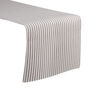 Grey Striped Cotton Table Runner, thumbnail 2 of 5