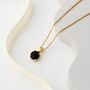 Black Swarovski Crystal Single Stone Pendant Necklace, thumbnail 5 of 8