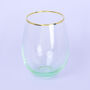 G Decor Set Of Four Lazaro Green Ombre Tumbler Glasses, thumbnail 4 of 7