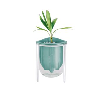 Flo, Self Watering Planter, Sea Green With Stand, 4 of 5
