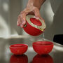 Lucky Golden Coin Cat Tea Set With Teapot And Teacups, thumbnail 5 of 6