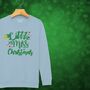 'Little Miss Christmas' Glittery Girls Christmas Jumper Sweatshirt, thumbnail 11 of 12