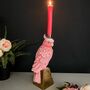 Parrot Candle Holder Pink, thumbnail 1 of 4