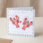 You're My Lobster Personalised Keepsake Card, thumbnail 2 of 2
