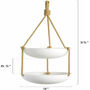 Two Tier Hanging Ceramic Double Planter Basket, thumbnail 4 of 4