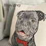 Staffordshire Bull Terrier Cushion Cover, thumbnail 7 of 11