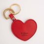 Personalised Leather Heart Keyring, thumbnail 5 of 5