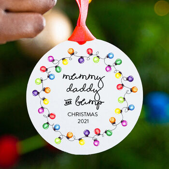 Personalised Bump Christmas Decoration, 2 of 9