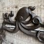 Ozzy Octopus Wall Mounted Cast Iron Loo Roll Holder, thumbnail 7 of 7